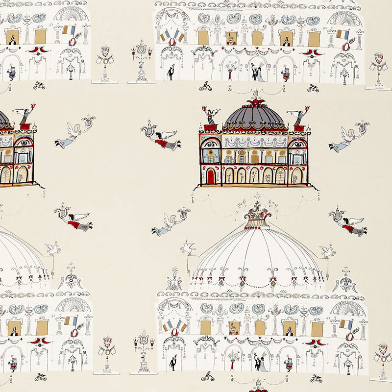 Save 174001 Opera Natural by Schumacher Fabric