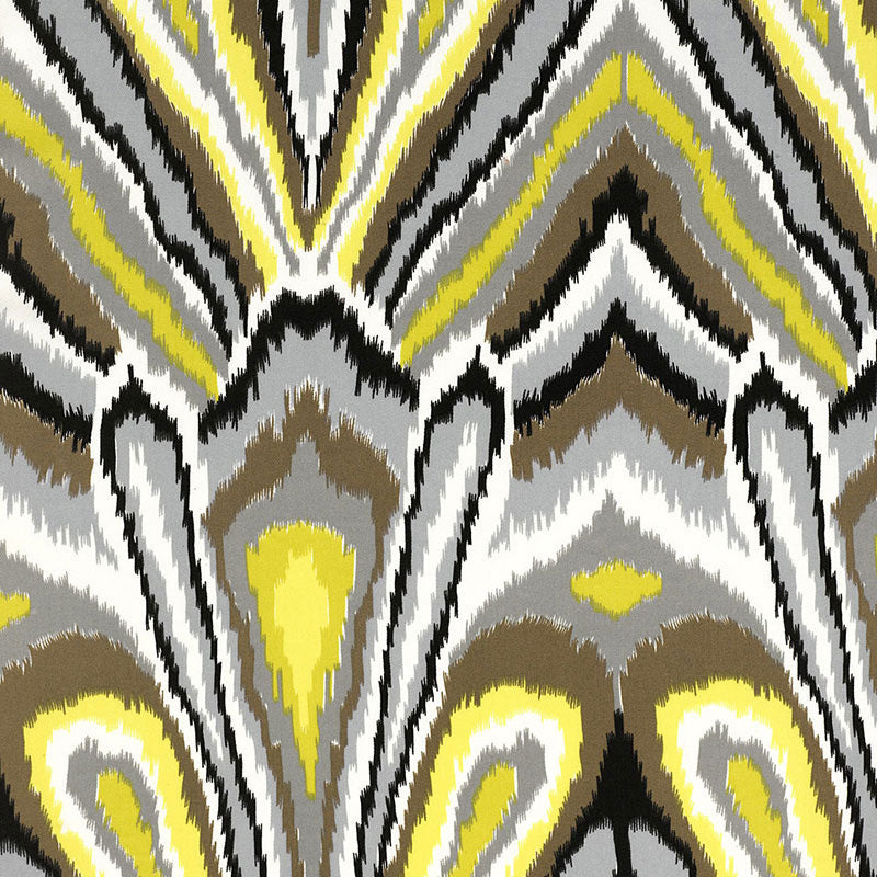 Order 174282 Peacock Print Driftwood by Schumacher Fabric