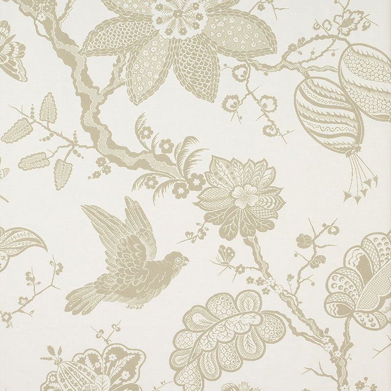 Select 174372 Bali Vine Sandstone by Schumacher Fabric