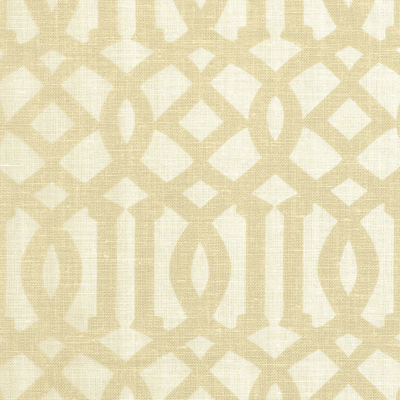 Select 174412 Imperial Trellis Ii Sand / Ivory by Schumacher Fabric