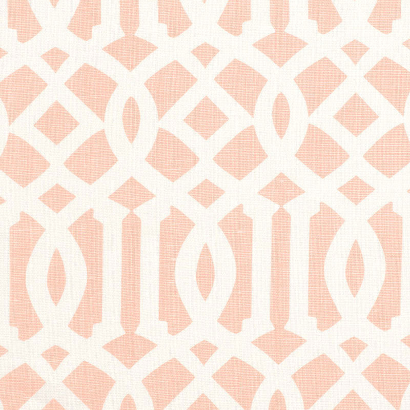 Looking 174416 Imperial Trellis Ii Blush by Schumacher Fabric