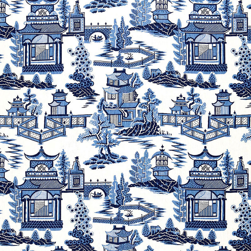 Purchase 174431 Nanjing Porcelain by Schumacher Fabric