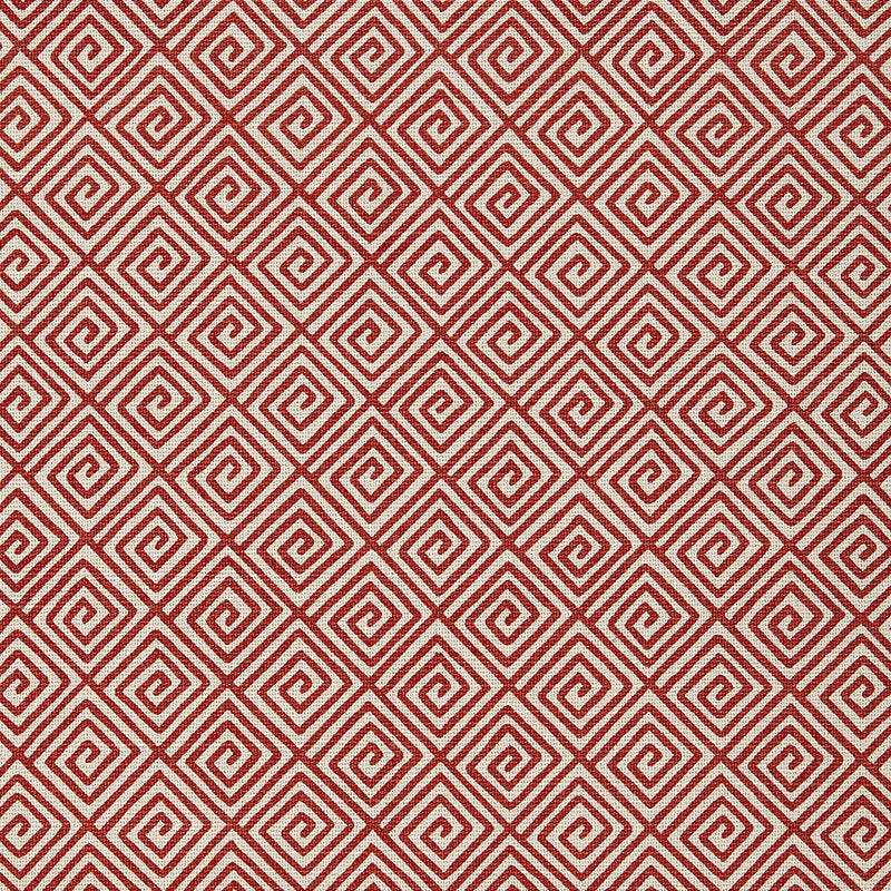 Purchase 174502 Greek Key Ruby by Schumacher Fabric