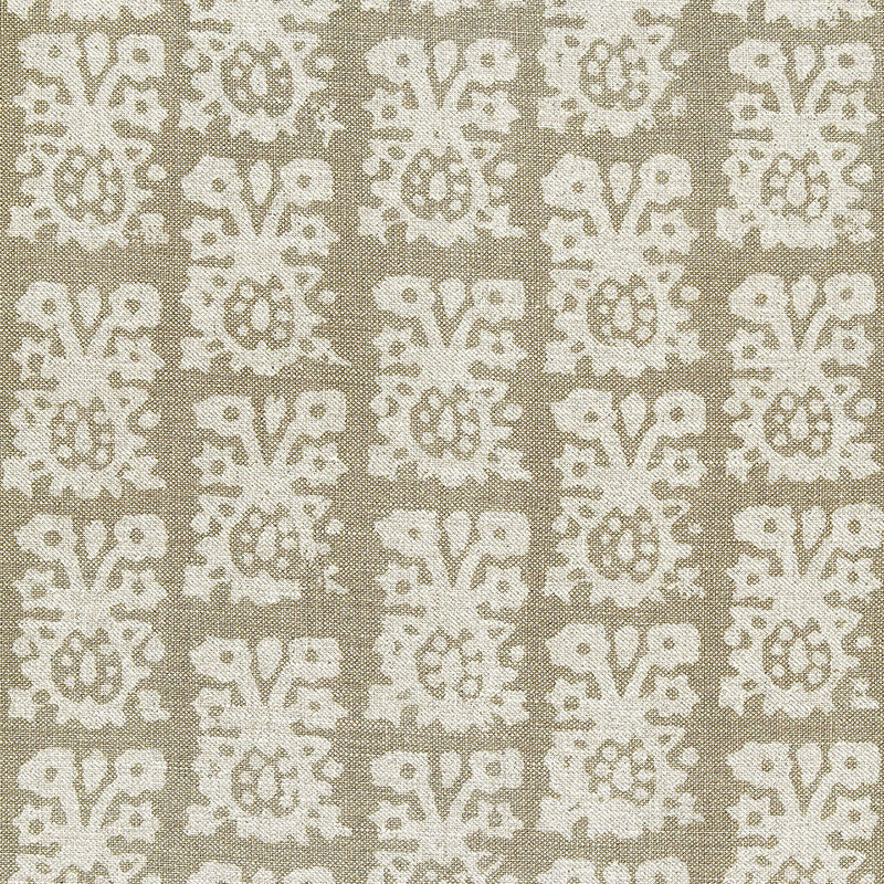 Shop 174631 Jakarta Linen Print Greige by Schumacher Fabric