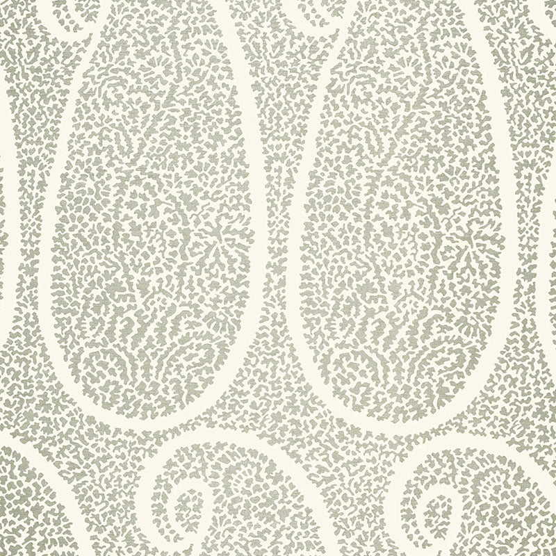 Acquire 174642 Ambala Paisley Fog by Schumacher Fabric
