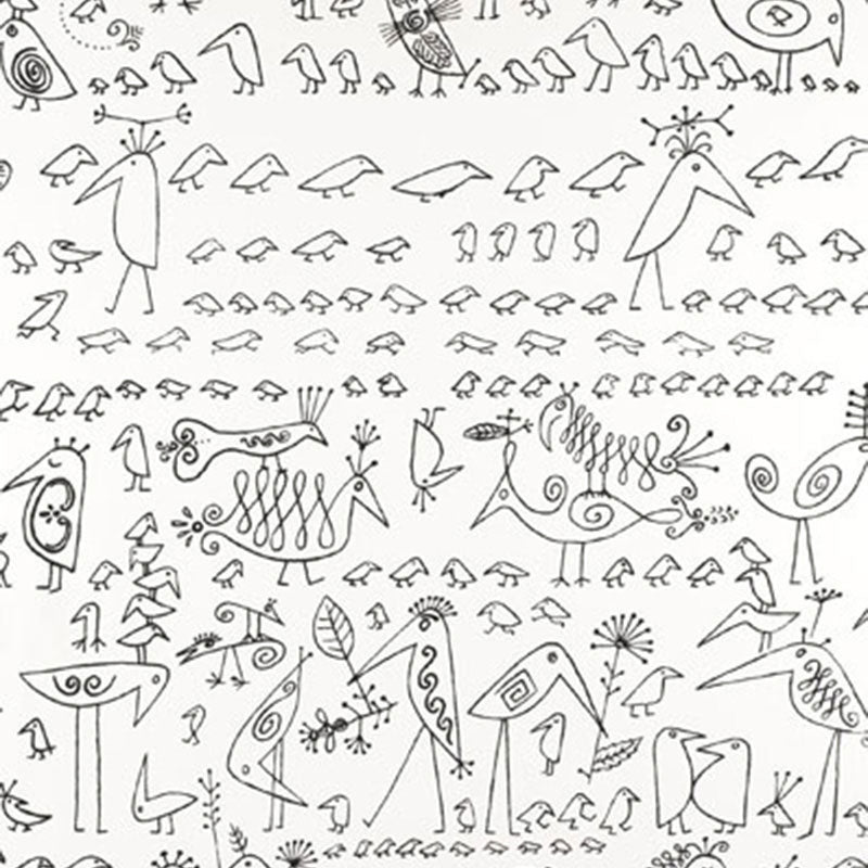 Find 174770 Aviary Black On White by Schumacher Fabric