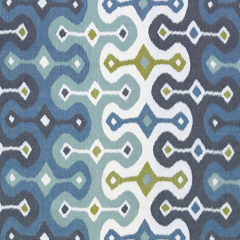 Buy 174832 Darya Ikat Sky by Schumacher Fabric