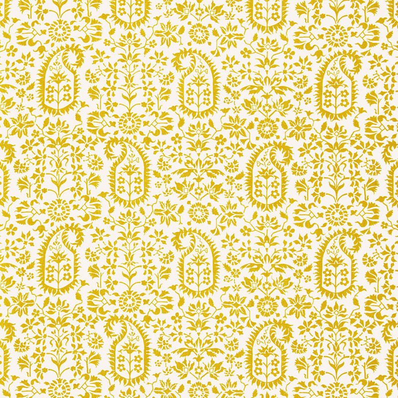 Select 174863 Kalika Paisley Print Citron by Schumacher Fabric