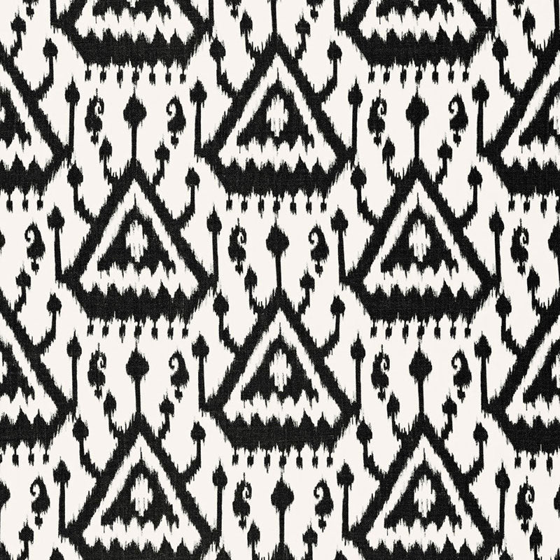 Order 175021 Vientiane Ikat Ebony by Schumacher Fabric