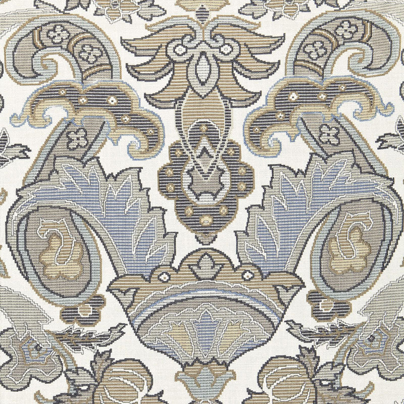 Order 175081 Mataura Linen Print Greige by Schumacher Fabric