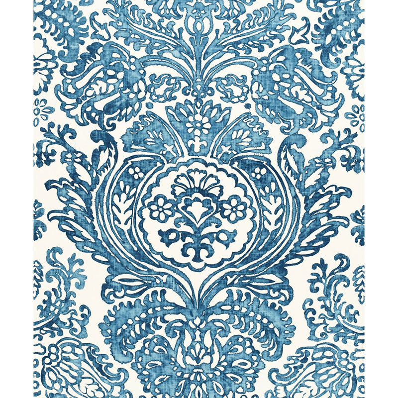 Find 175090 Tremezzo Damask Caspian by Schumacher Fabric