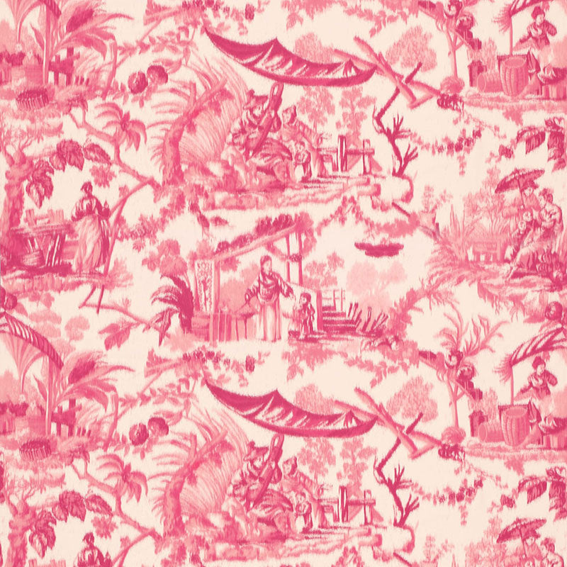 Buy 175100 Pavillon Chinois Peony by Schumacher Fabric