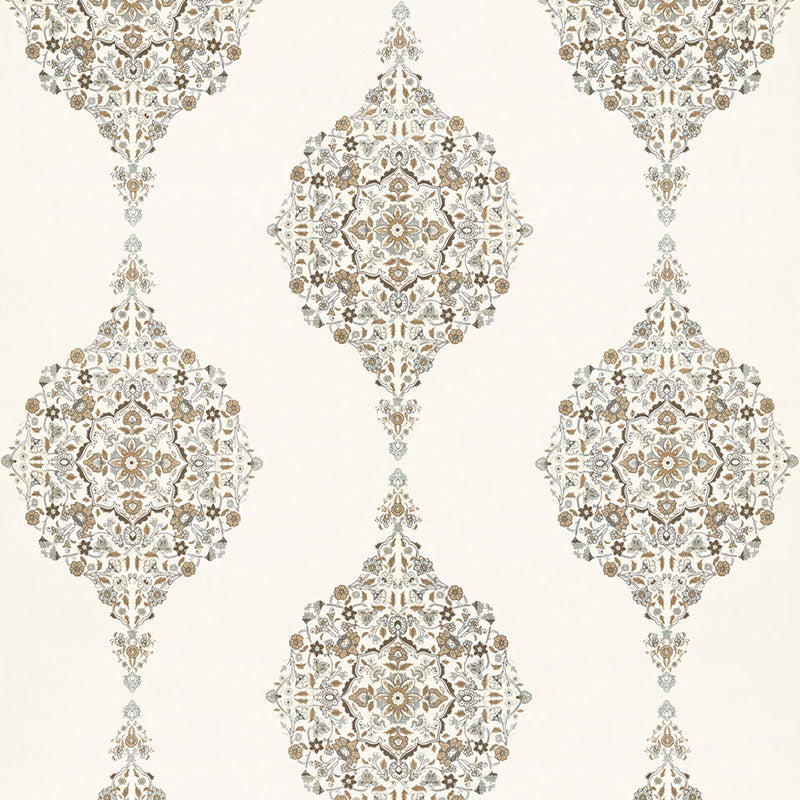 Find 175320 Mehndi Linen Print Flax by Schumacher Fabric