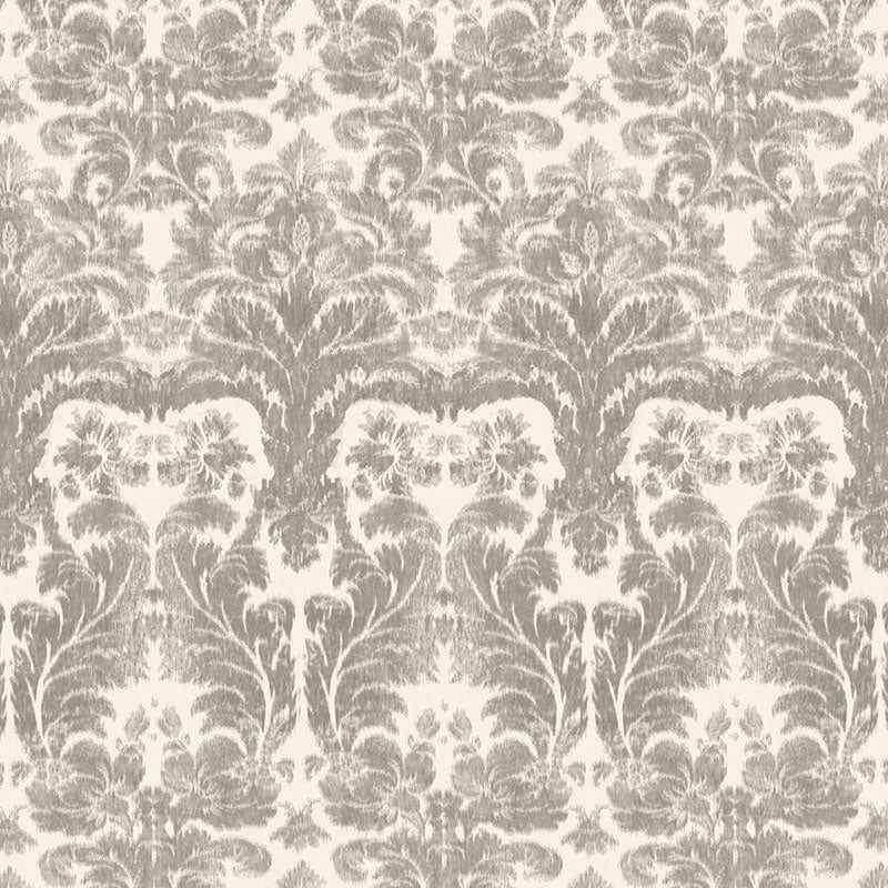 Search 175340 Aurora Damask Linen by Schumacher Fabric