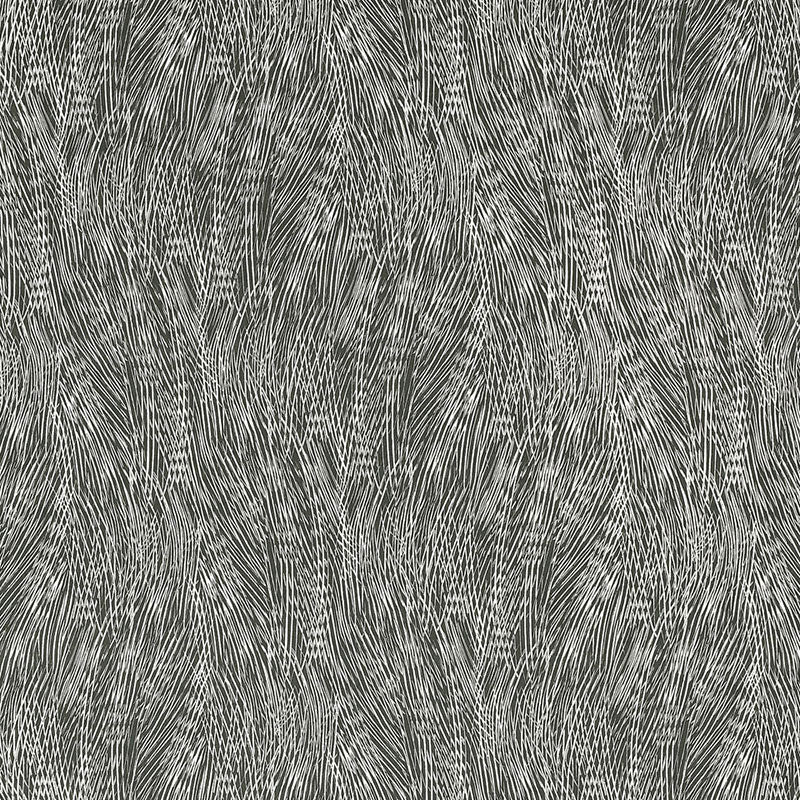 Looking 175352 Grand Cascade Charcoal by Schumacher Fabric