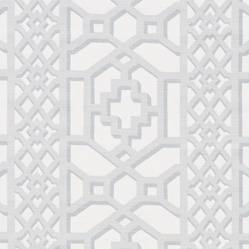 Find 175745 Zanzibar Trellis Matte Cloud by Schumacher Fabric