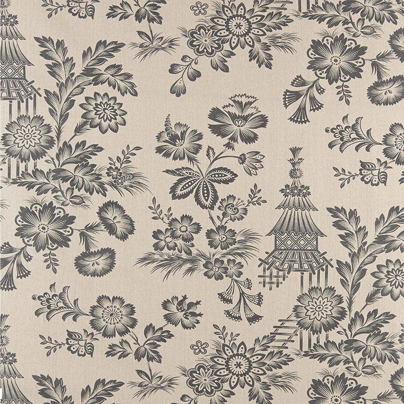 Select 175750 Song Garden Greige by Schumacher Fabric