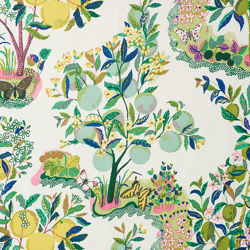 175762 | Citrus Garden, Lime - Schumacher Fabric