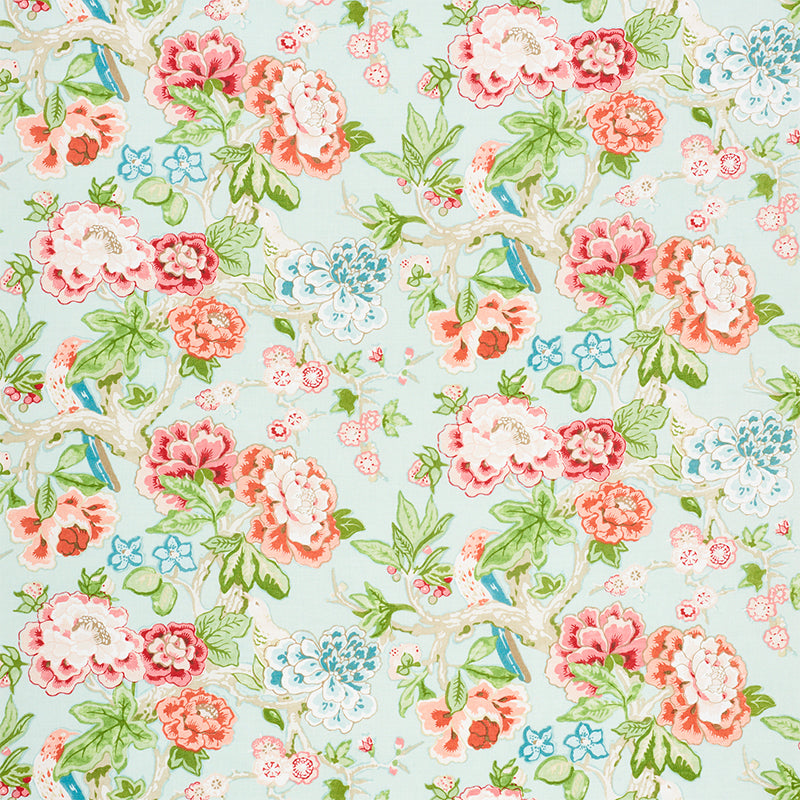 Shop 175877 Bermuda Blossoms Aqua by Schumacher Fabric
