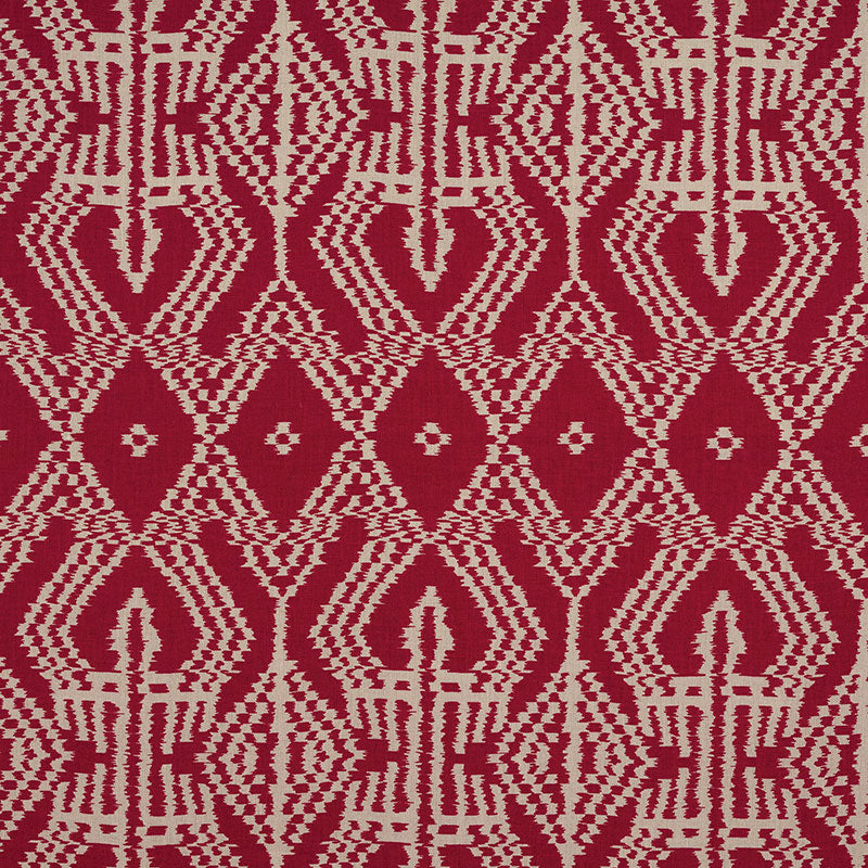 Acquire 176090 Asaka Ikat Red by Schumacher Fabric