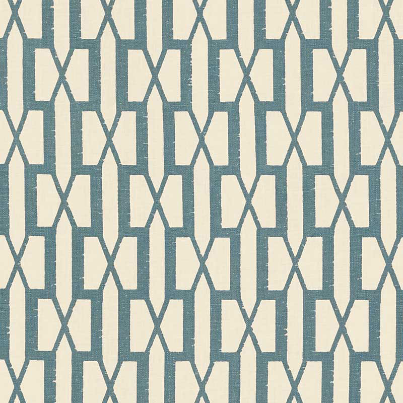Search 176115 Belvedere Peacock Blue by Schumacher Fabric