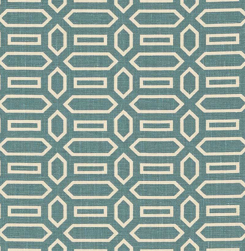 Save 176145 Pavillion Peacock Blue by Schumacher Fabric