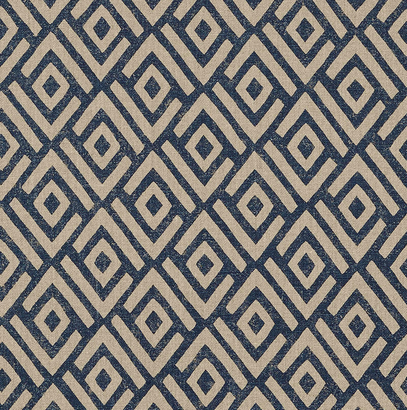 Buy 176321 Kasai Indigo by Schumacher Fabric