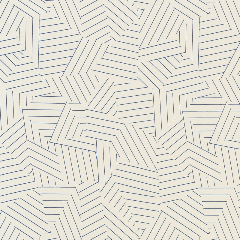 Shop 176701 Deconstructed Stripe Ii Cobalt by Schumacher Fabric
