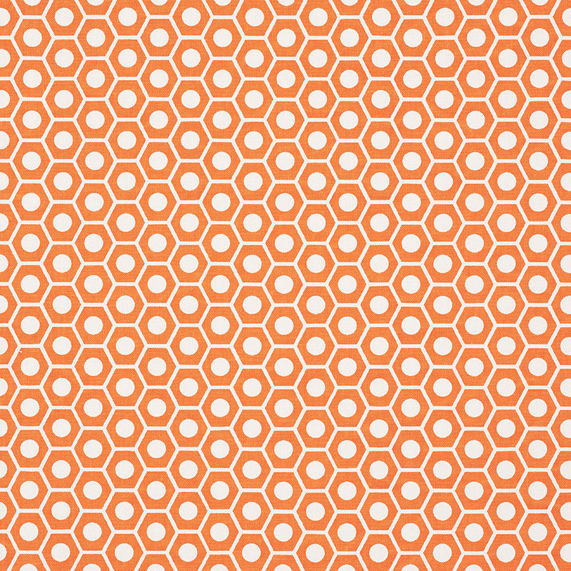 View 177073 Queen B Orange by Schumacher Fabric