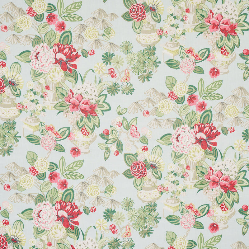 Select 177292 Bouquet Chinois Sky by Schumacher Fabric