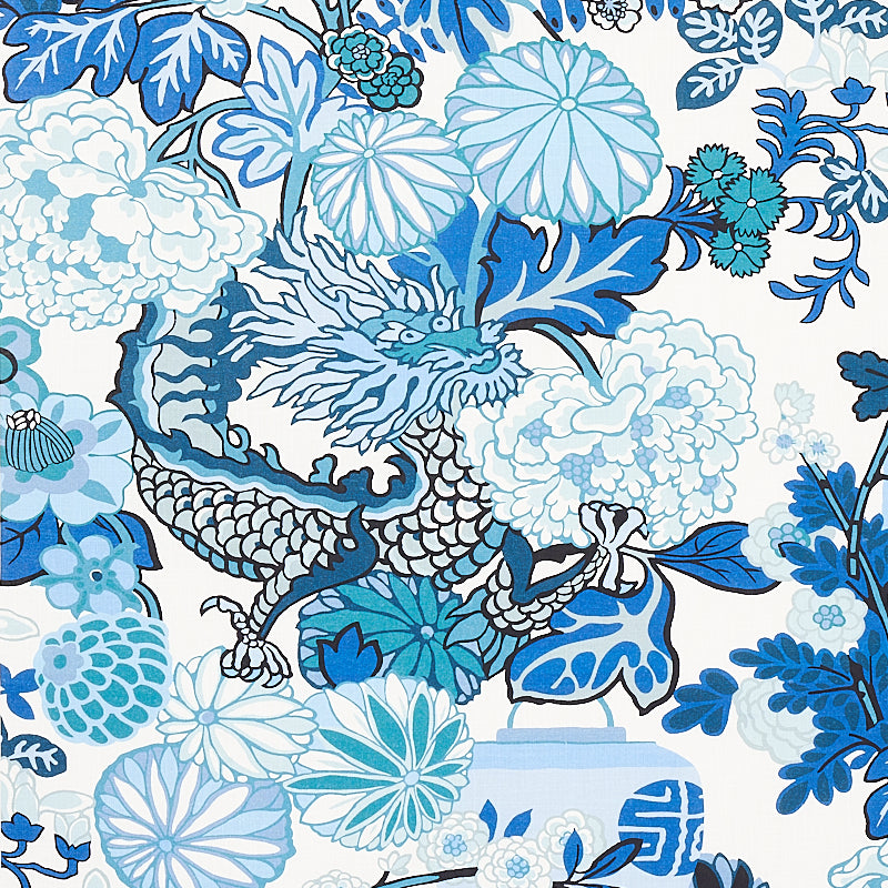 Acquire 177311 Chiang Mai Indoor/Outdoor China Blue by Schumacher Fabric