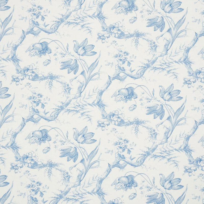 Buy 177400 Toile De Fleurs Delft by Schumacher Fabric