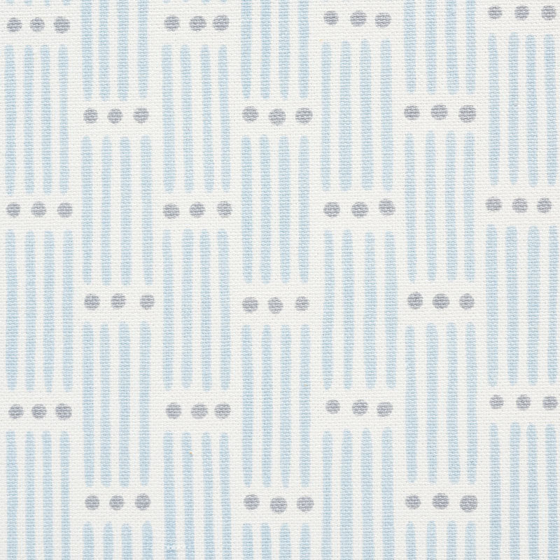View 177711 Dotted Stripe Sky by Schumacher Fabric
