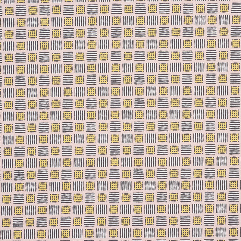 View 177861 Mottley Grid Pink Lemonade by Schumacher Fabric