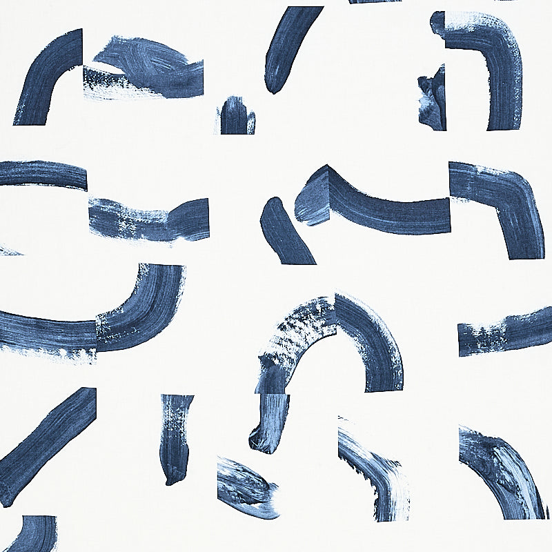 Looking 177894 Sepiessa Navy by Schumacher Fabric