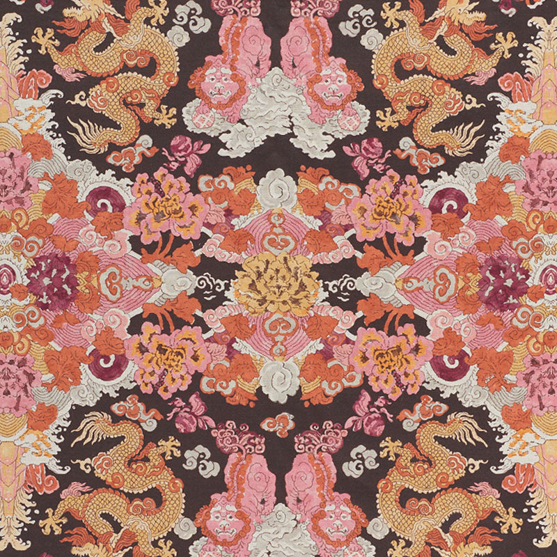 Find 178053 Magic Mountain Dragon Aubergine by Schumacher Fabric