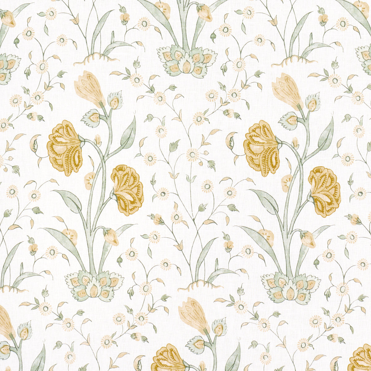 Purchase 178333 | Khilana Floral, Marigold - Schumacher Fabric