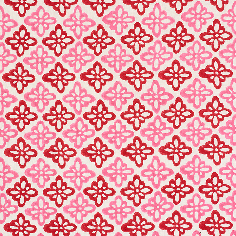 Acquire 179300 Pattee Pink by Schumacher Fabric