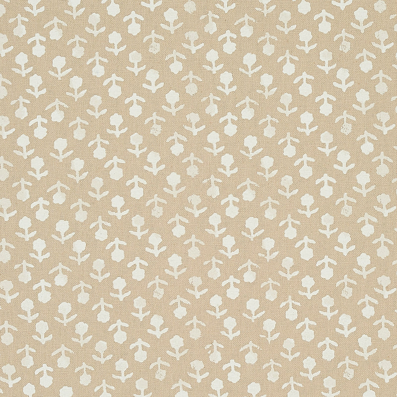 Save 179352 Beatriz Handprint Natural by Schumacher Fabric