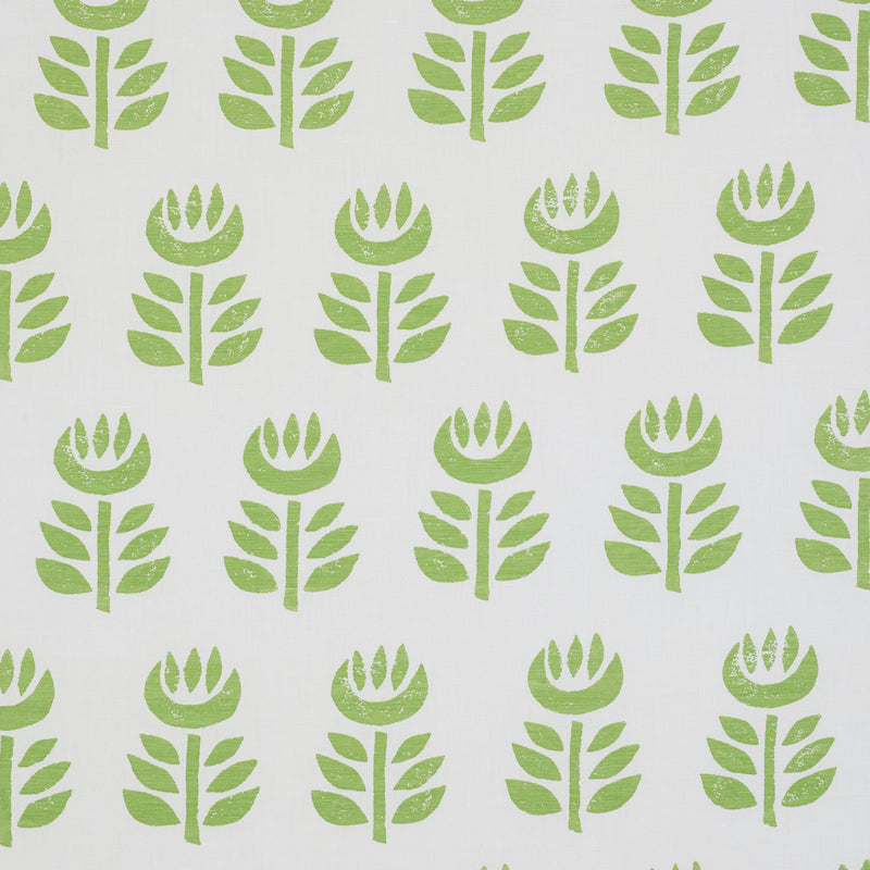 Save 179400 Rosenborg Hand Print Green by Schumacher Fabric
