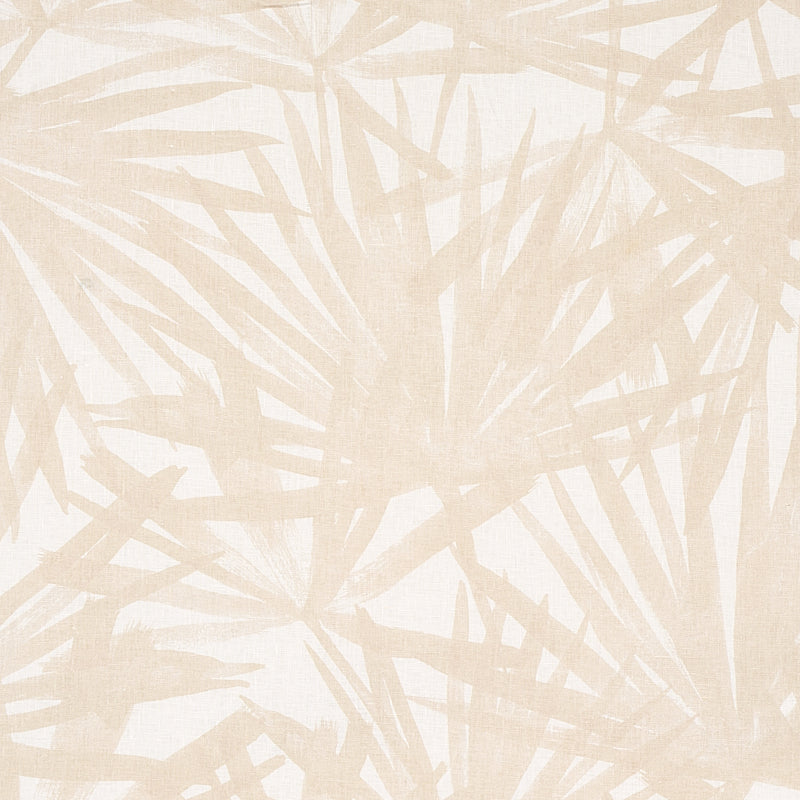 Save 179603 Sunlit Palm Linen Sand by Schumacher Fabric
