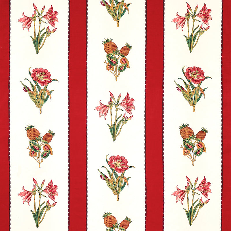 Shop 179641 Servilia Stripe Red by Schumacher Fabric