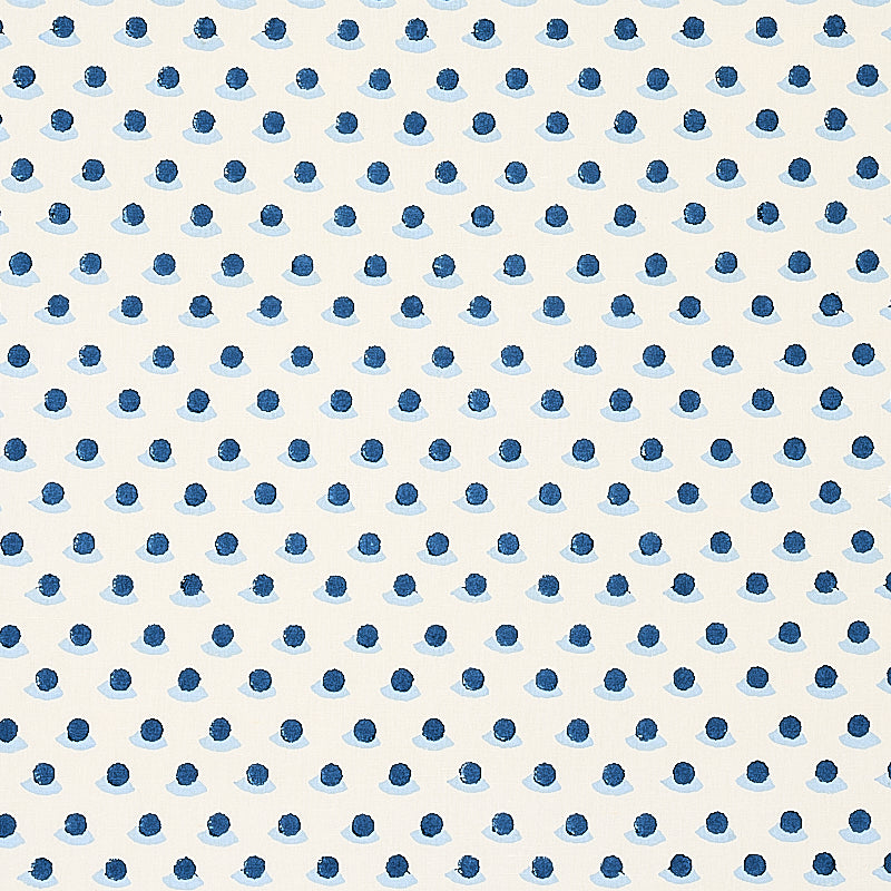 Buy 179731 Berry Hand Block Print Indigo and Sky by Schumacher Fabric