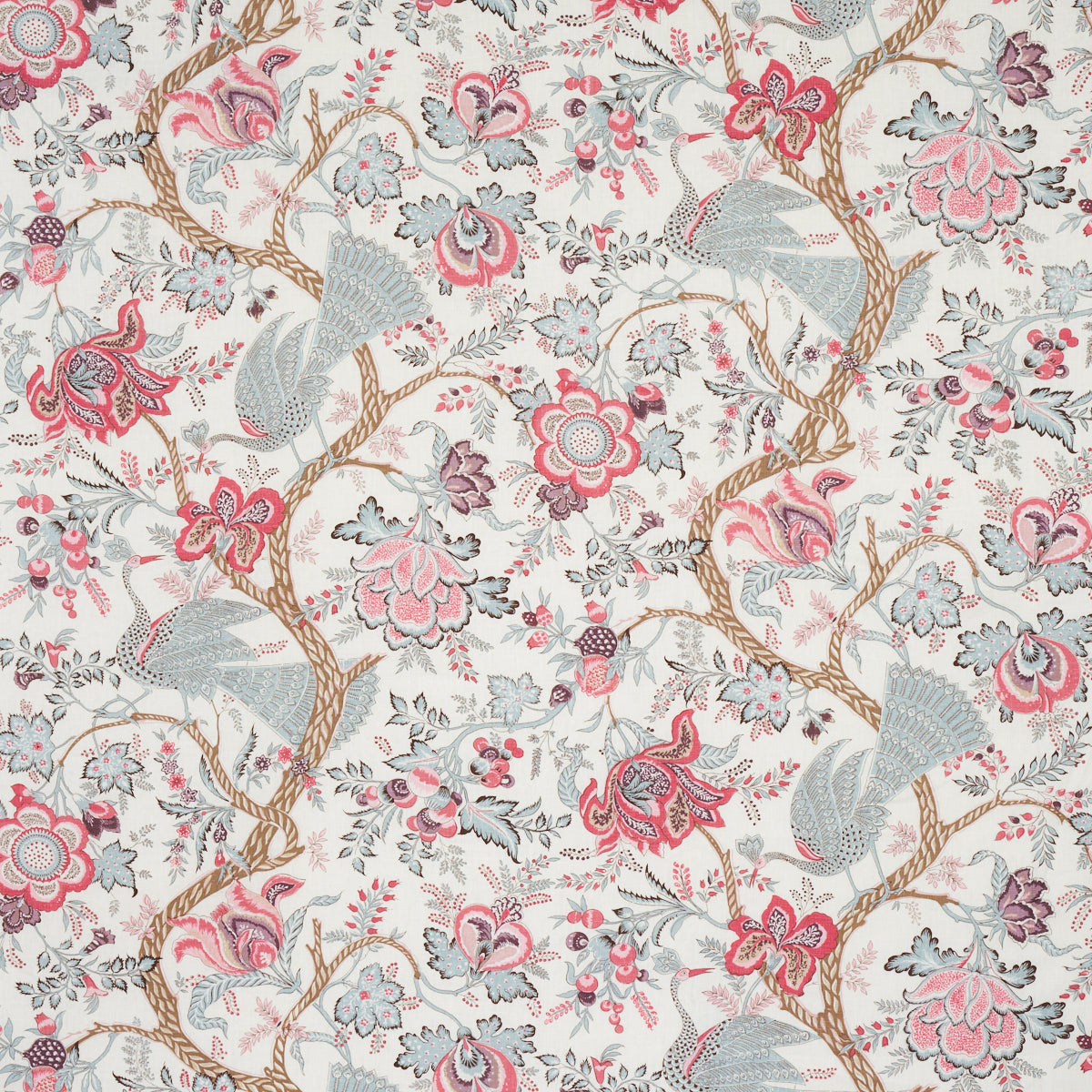 Looking 180051 Aveline Linen Rose by Schumacher Fabric