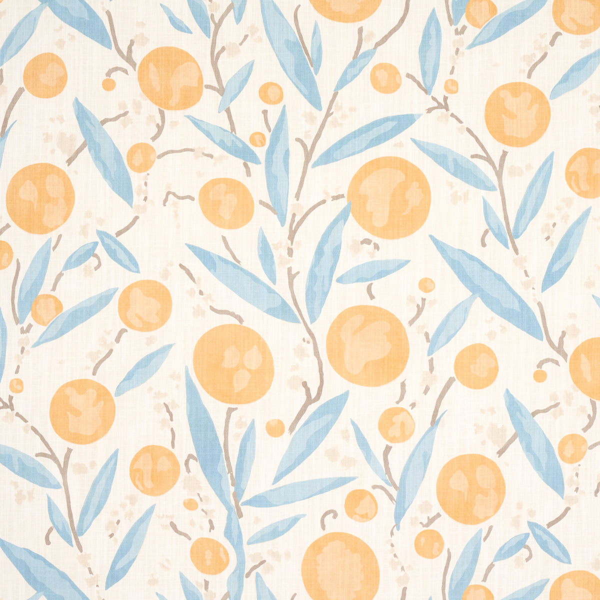 Find 180060 Mirabelle Yellow And Sky by Schumacher Fabric