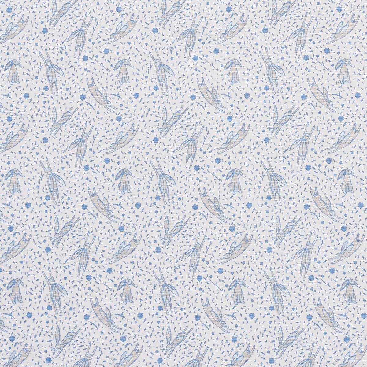 Purchase 180440 Rabbit High Performance Print, Blue by Schumacher Fabric