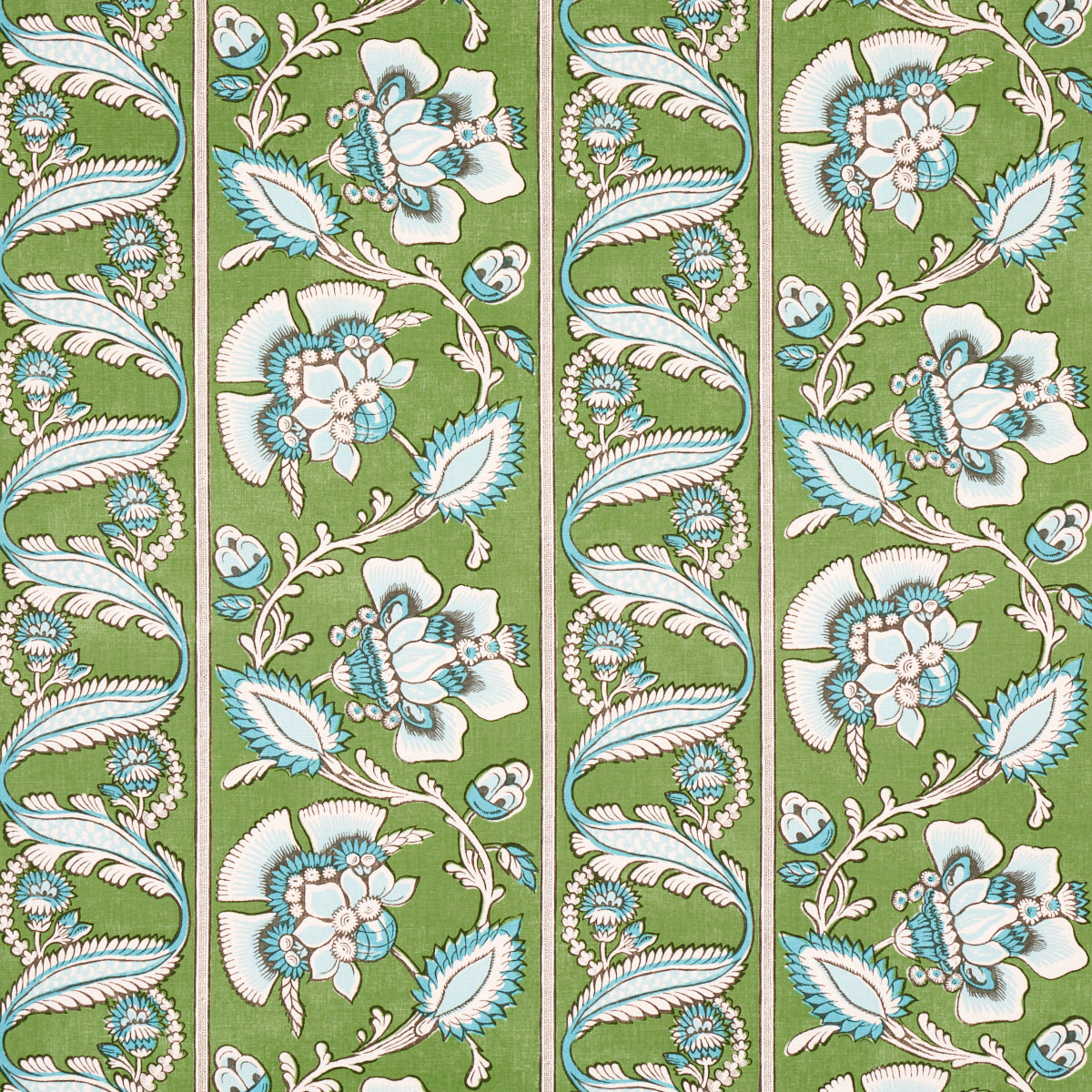 Purchase 180531 Marielle Vine, Green & Peacock by Schumacher Fabric