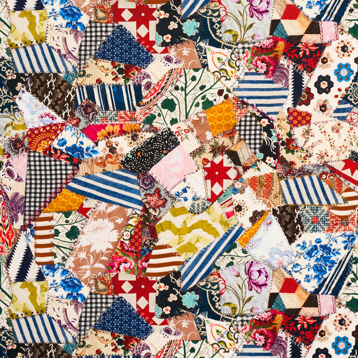 Purchase 180650 Hotch Potch Crazy Quilt, Document by Schumacher Fabric