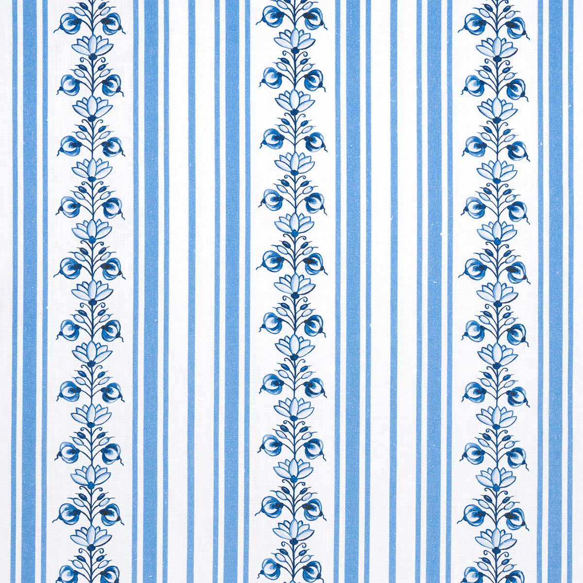 Purchase 180660 Delft Stripe, Cornflower Blue by Schumacher Fabric