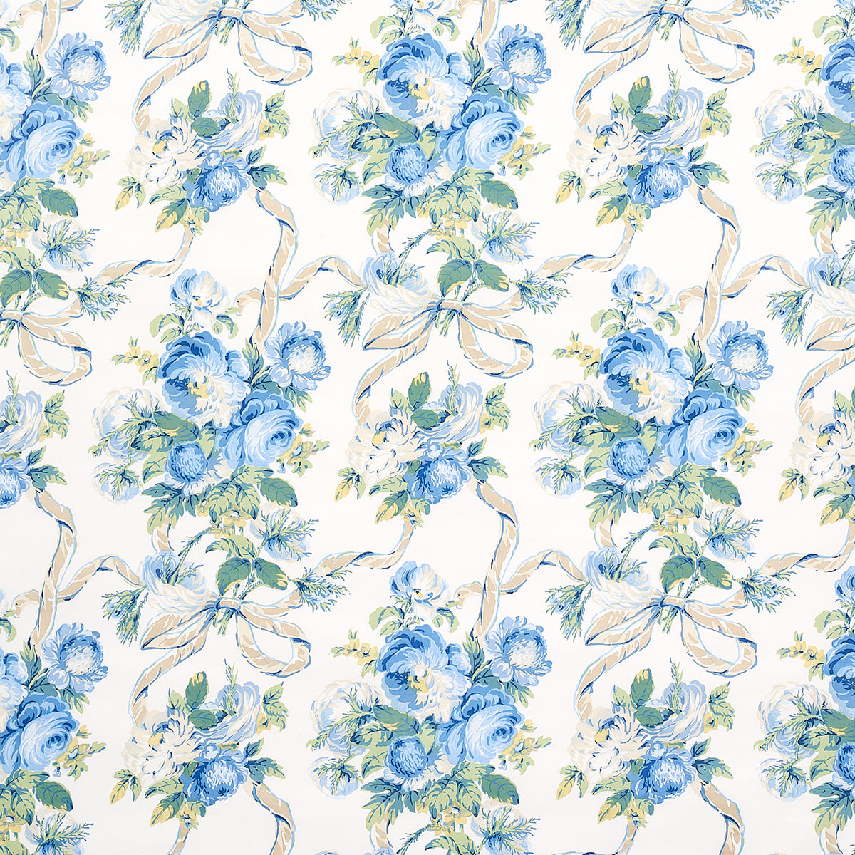 Purchase 180810 Queenies Floral Chintz, Porcelain by Schumacher Fabric